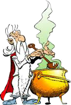 Druida Panoramix Csodaturmix  DMT sámán mágus varázsló sámánfőzet ayahuasca az Asterix és Obelix filmből