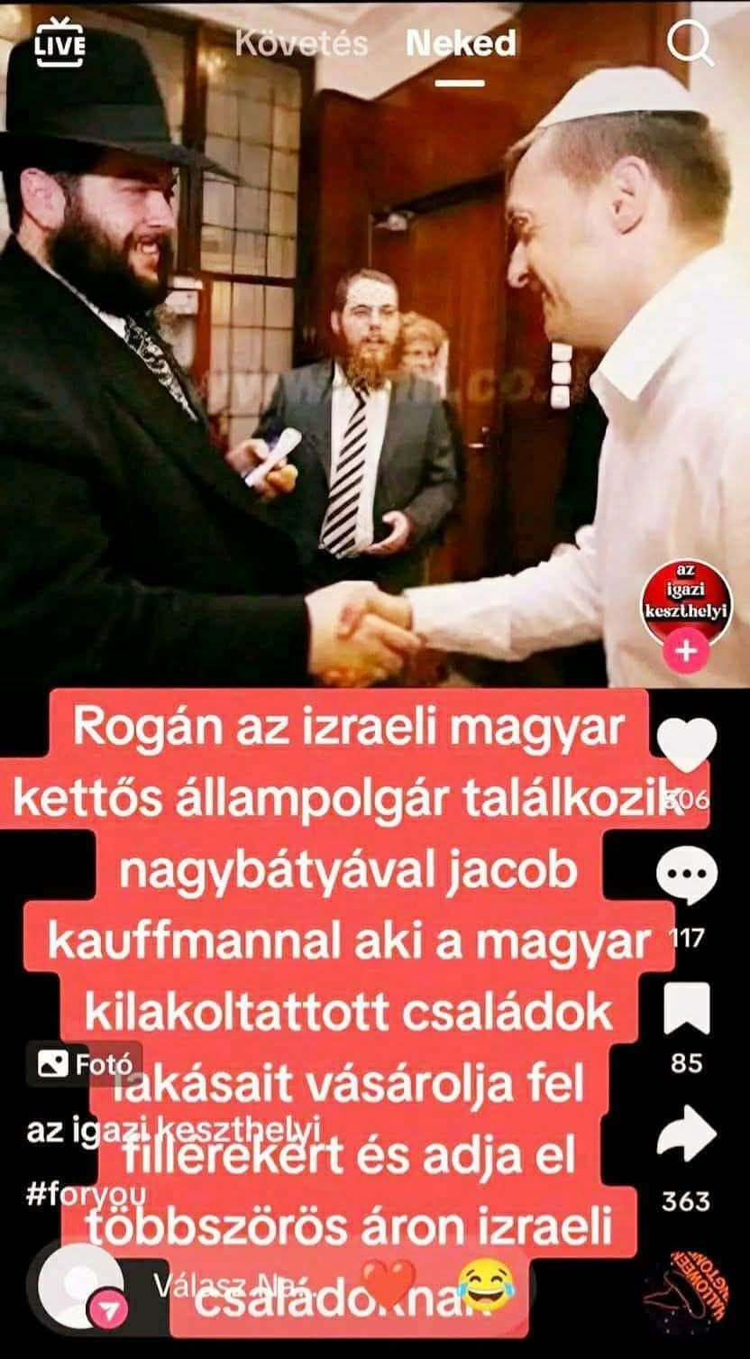 Rogán Antal Jacob Kauffman zsidó fidesz NERes családi kapcsolatok