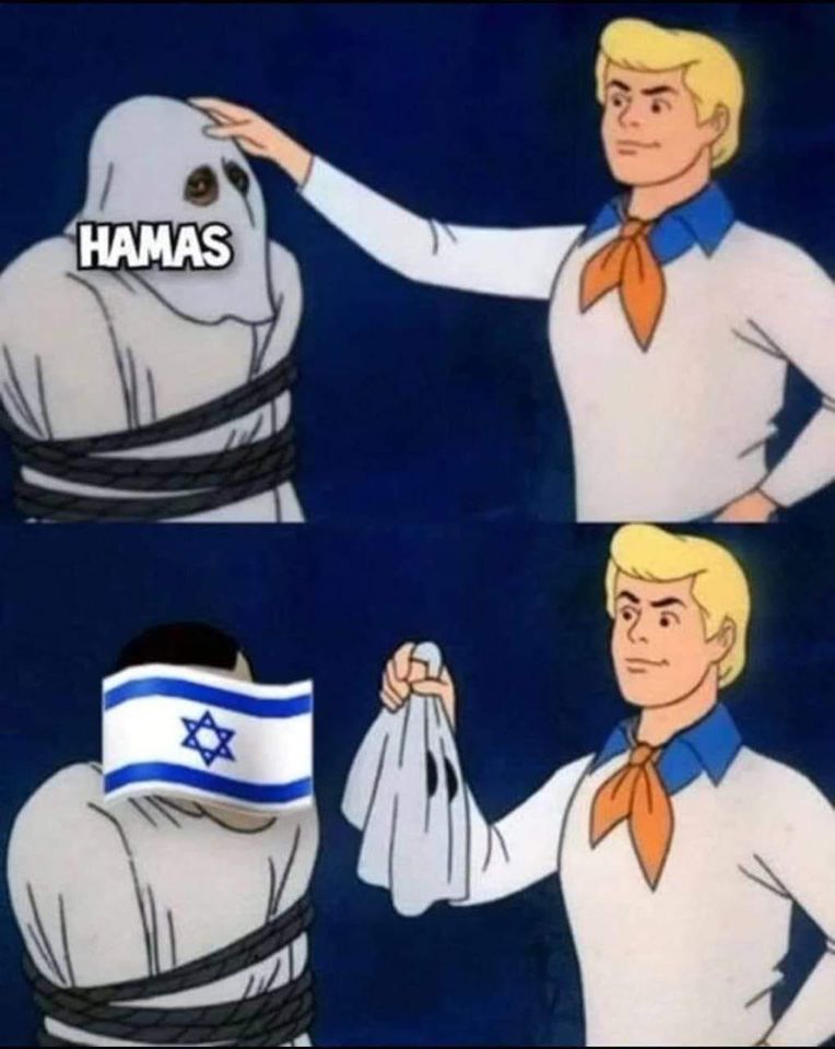 Izraeli zsidók hamasz meme: Egyes dokumentumfilmek szerint ez az igazág a hamaszról, miszerint az izraeliek hozták létre vagy pénzelik, hogy a terrorizmusra hivatkozhassanak (és cserélhessék le palesztinokat stb.)
